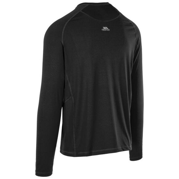 Trespass Mens Nate Base Layer Top / Black - Picture 2 of 4